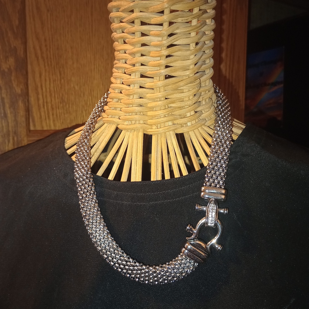 Silver Mesh Necklace